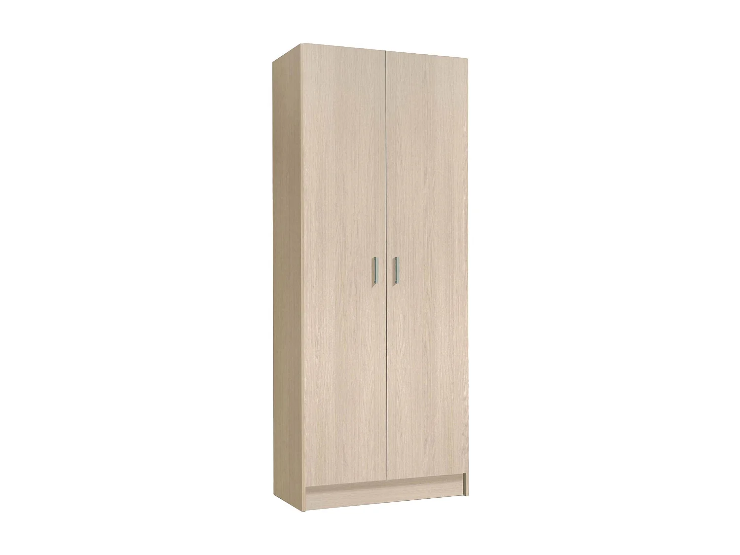 Armoire polyvalente Charleston, Armoire à balais avec 2 portes, Étagère à chaussures avec étagères, Armoire à balais, cm73x37h180 cm, Chêne