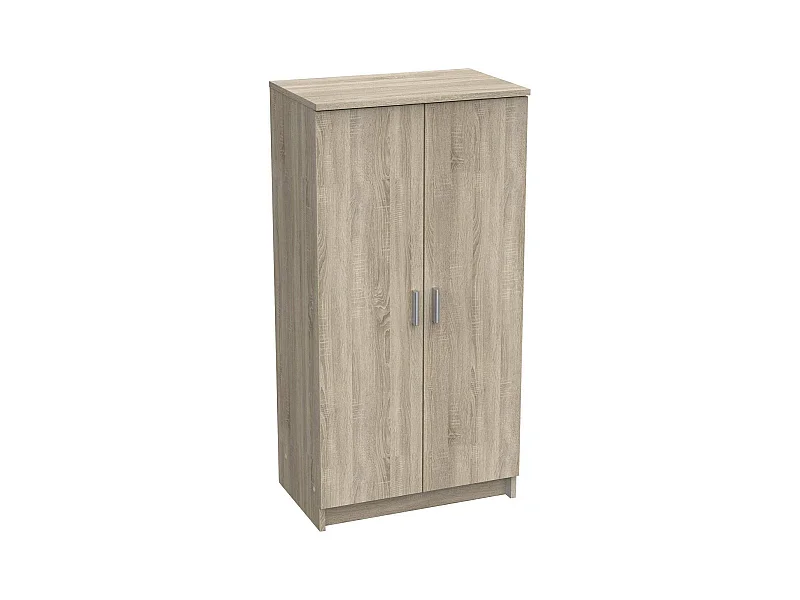 Meuble à chaussures Alcudia, Étagère à chaussures peu encombrante, Étagère à chaussures d'entrée, Armoire polyvalente avec 5 étagères, 55x36h108 cm, Chêne
