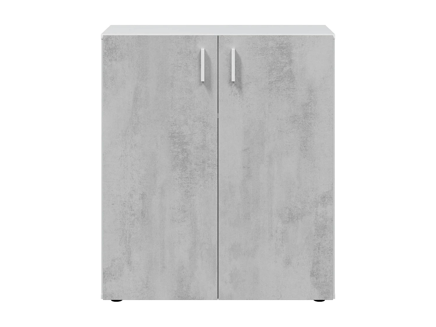 Dmora Multifunctionele Kast 2 Deuren Hialeah 37x92h cm Wit, 1 Plank, 2 Draaideuren