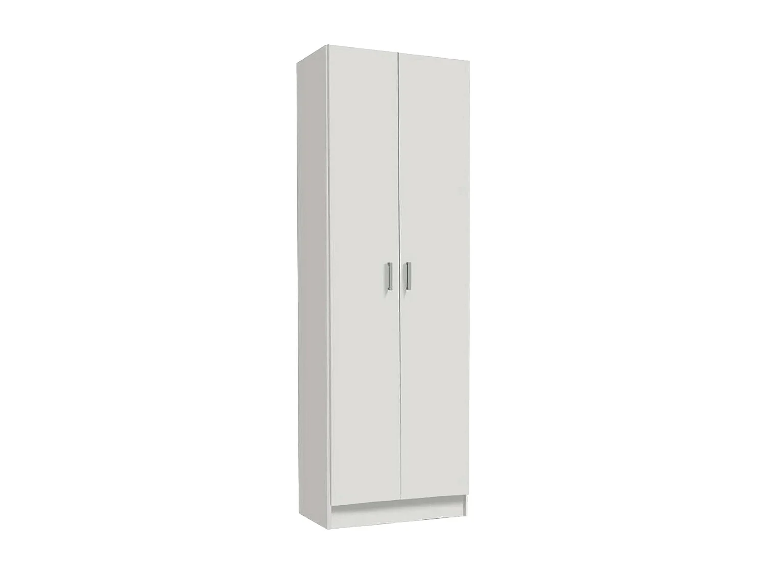 Dmora Multifunctionele Kast 2 Deuren Salem 37x180h cm Wit 3 Planken, 2 Deuren, Klapdeuren