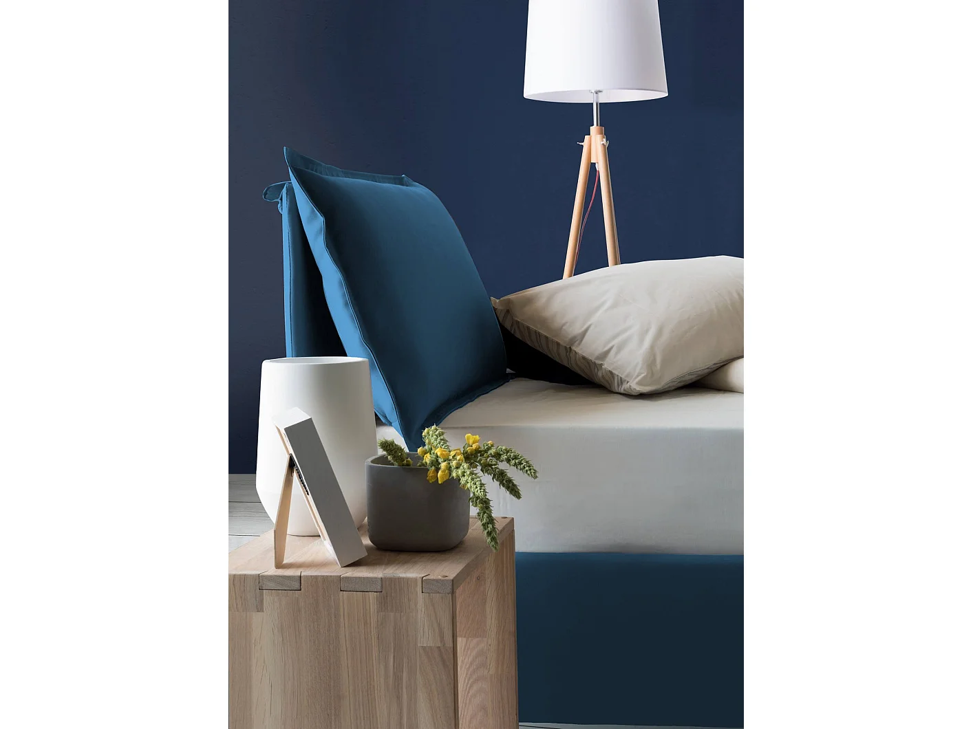 Lit simple Carolina, Lit coffre avec revêtement en tissu, 100% Made in Italy, Ouverture frontale, avec matelas 80x190 cm inclus, Bleu