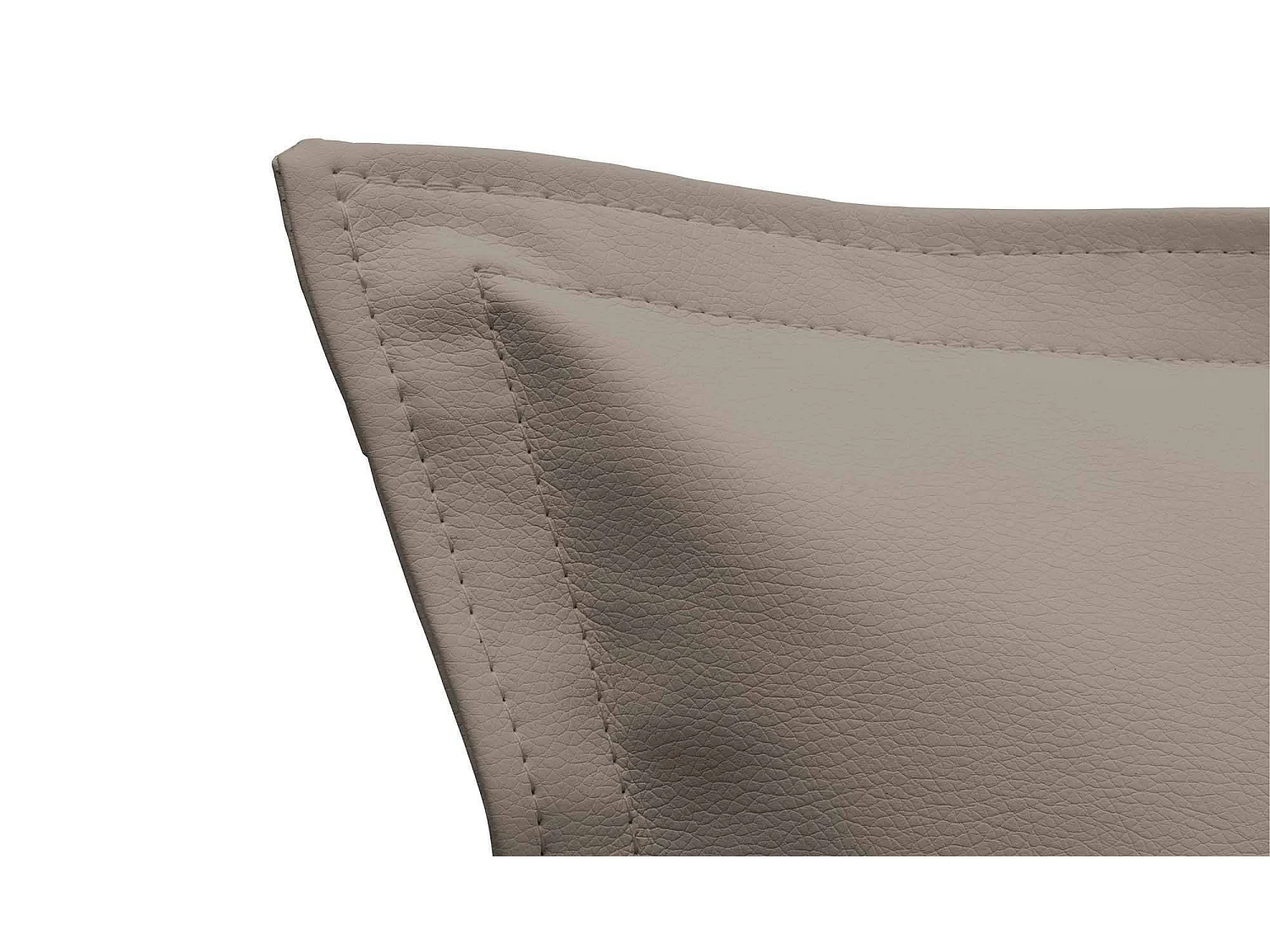 Letto piazza e mezza Letizia, Letto contenitore con rivestimento in ecopelle, 100% Made in Italy, Apertura frontale, con materasso Cm 120x200 incluso, Tortora