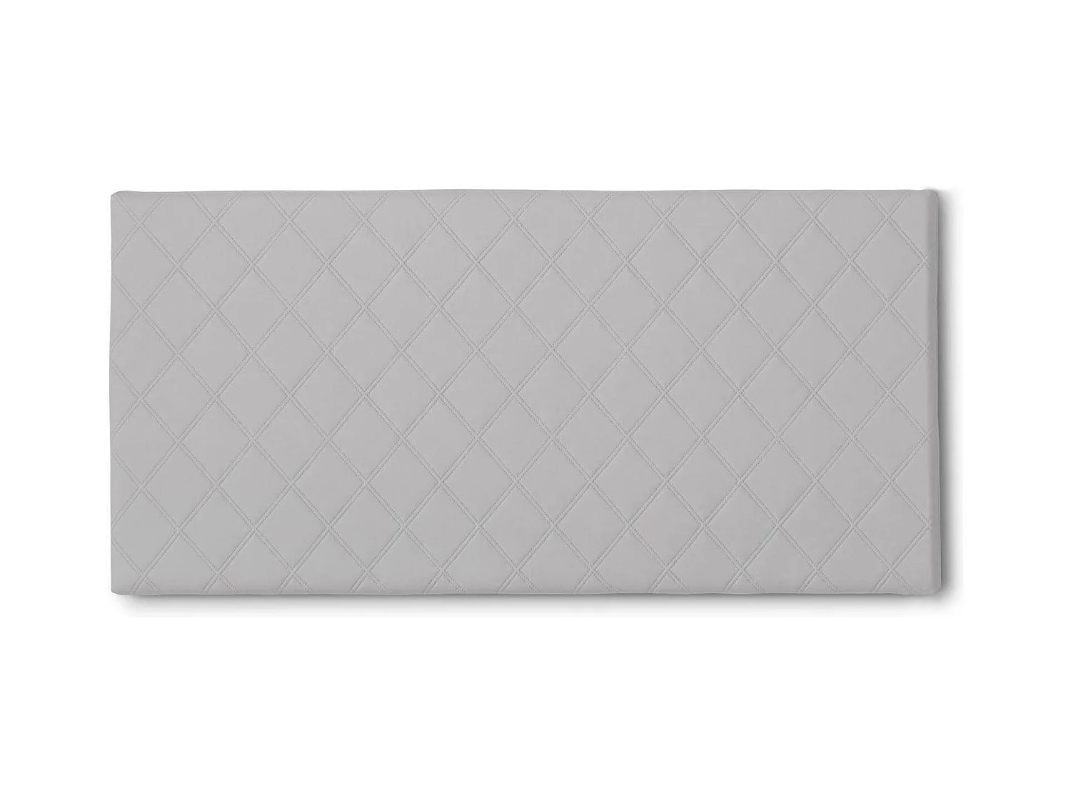 Cleo queensize bed, wandgemonteerd eco-leer hoofdeinde, 100% Made in Italy, geschikt voor een queensize bed, 130x60 cm, Wit