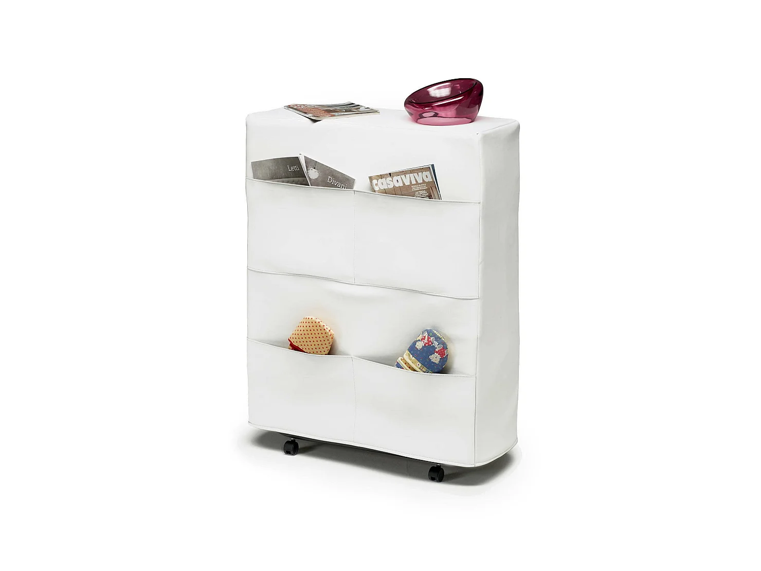 Lit pliant Betta, lit simple orthopédique et pliable, 100% Made in Italy, lit avec revêtement en éco-cuir, avec matelas 80x190 cm inclus, Blanc
