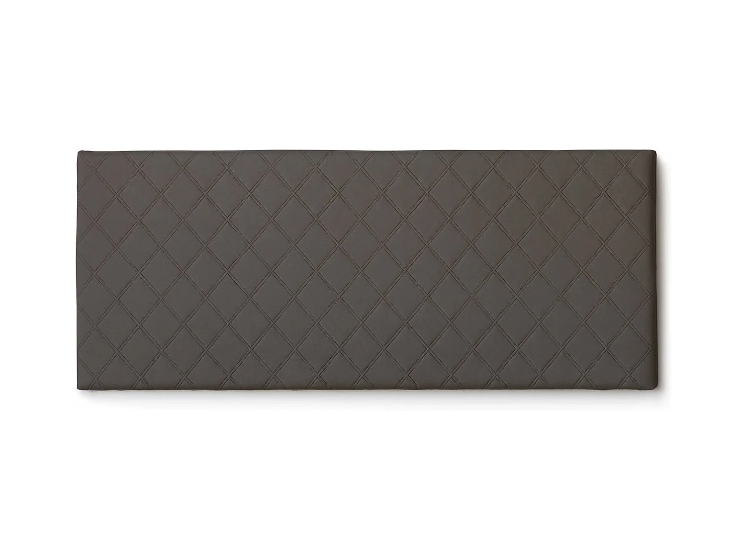 Lit double Cléopâtre, tête de lit murale en éco-cuir, 100% Made in Italy, convient pour un lit double, 170x60 cm, gris tourterelle