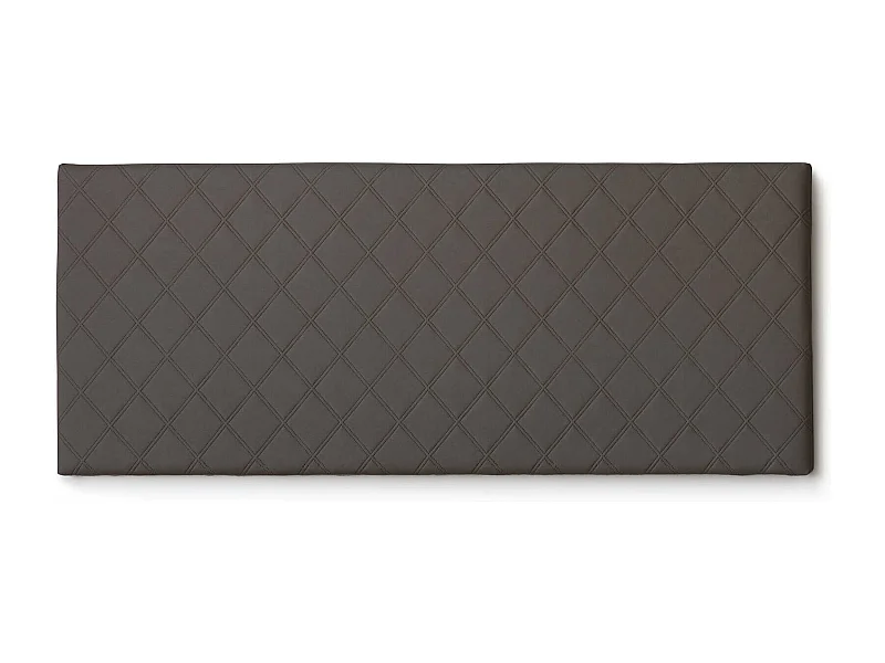 Lit double Cléopâtre, tête de lit murale en éco-cuir, 100% Made in Italy, convient pour un lit double, 170x60 cm, gris tourterelle