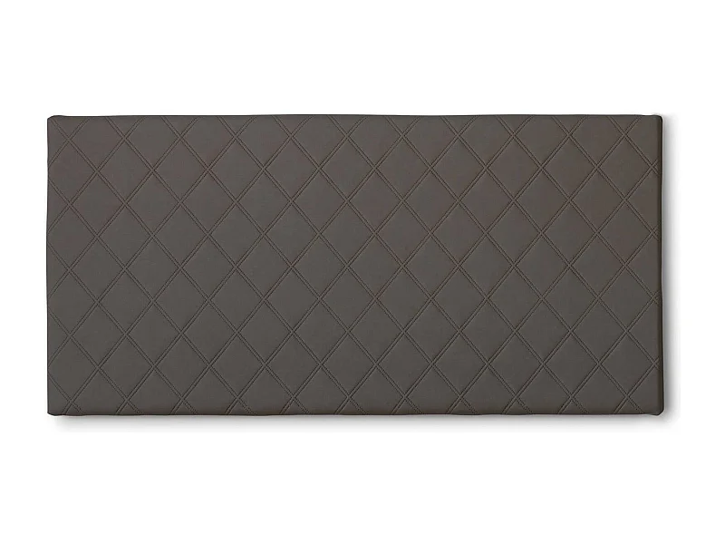 Cleo queensize bed, wandgemonteerd eco-leer hoofdeinde, 100% Made in Italy, geschikt voor een queensize bed, 130x60 cm, duifgrijs