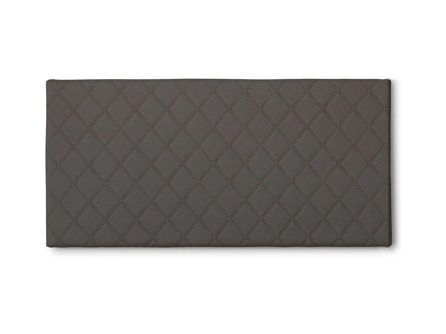 Cleo queensize bed, wandgemonteerd eco-leer hoofdeinde, 100% Made in Italy, geschikt voor een queensize bed, 130x60 cm, duifgrijs