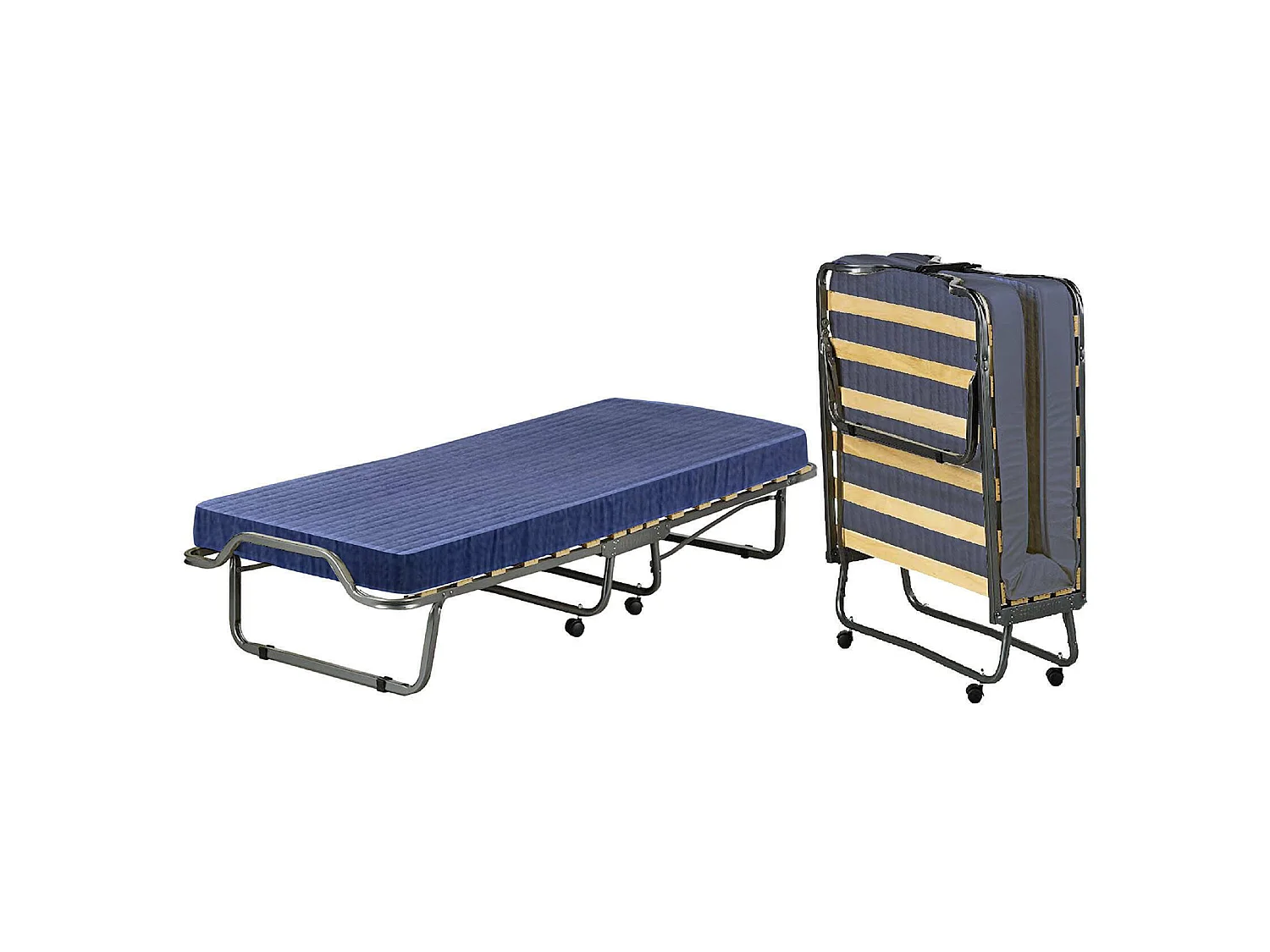 Klappbett Priscilla, orthopädisches und faltbares Einzelbett, 100 % Made in Italy, inklusive Matratze 80x190 cm