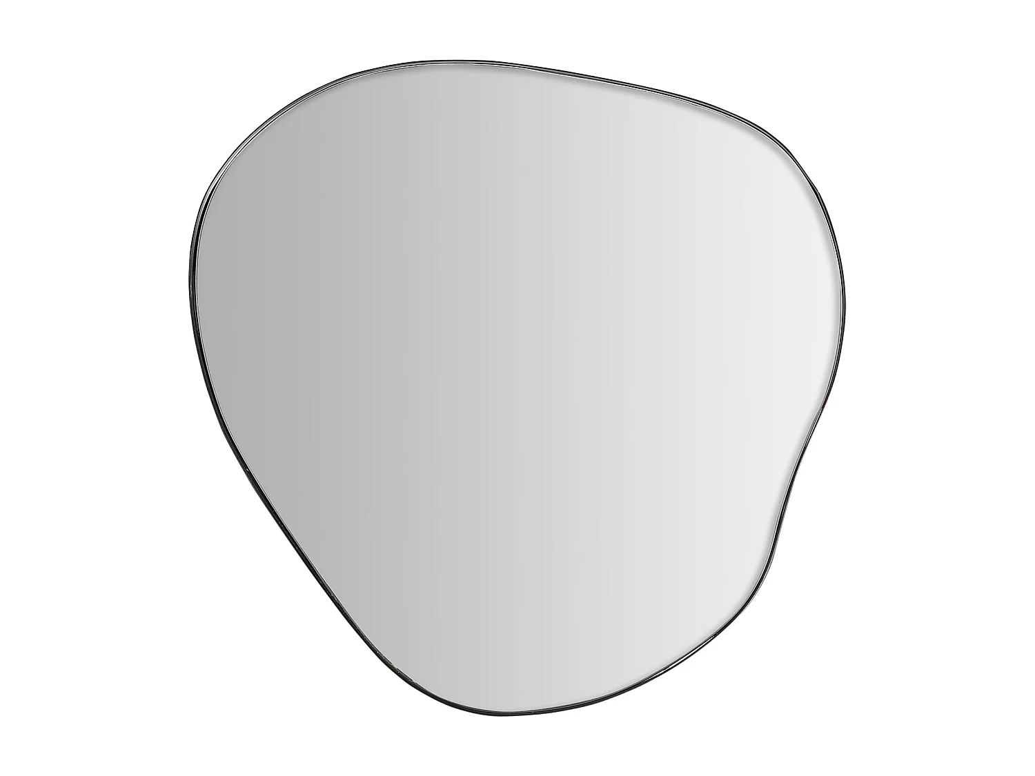 Miroir en fer noir 46x2x49 cm