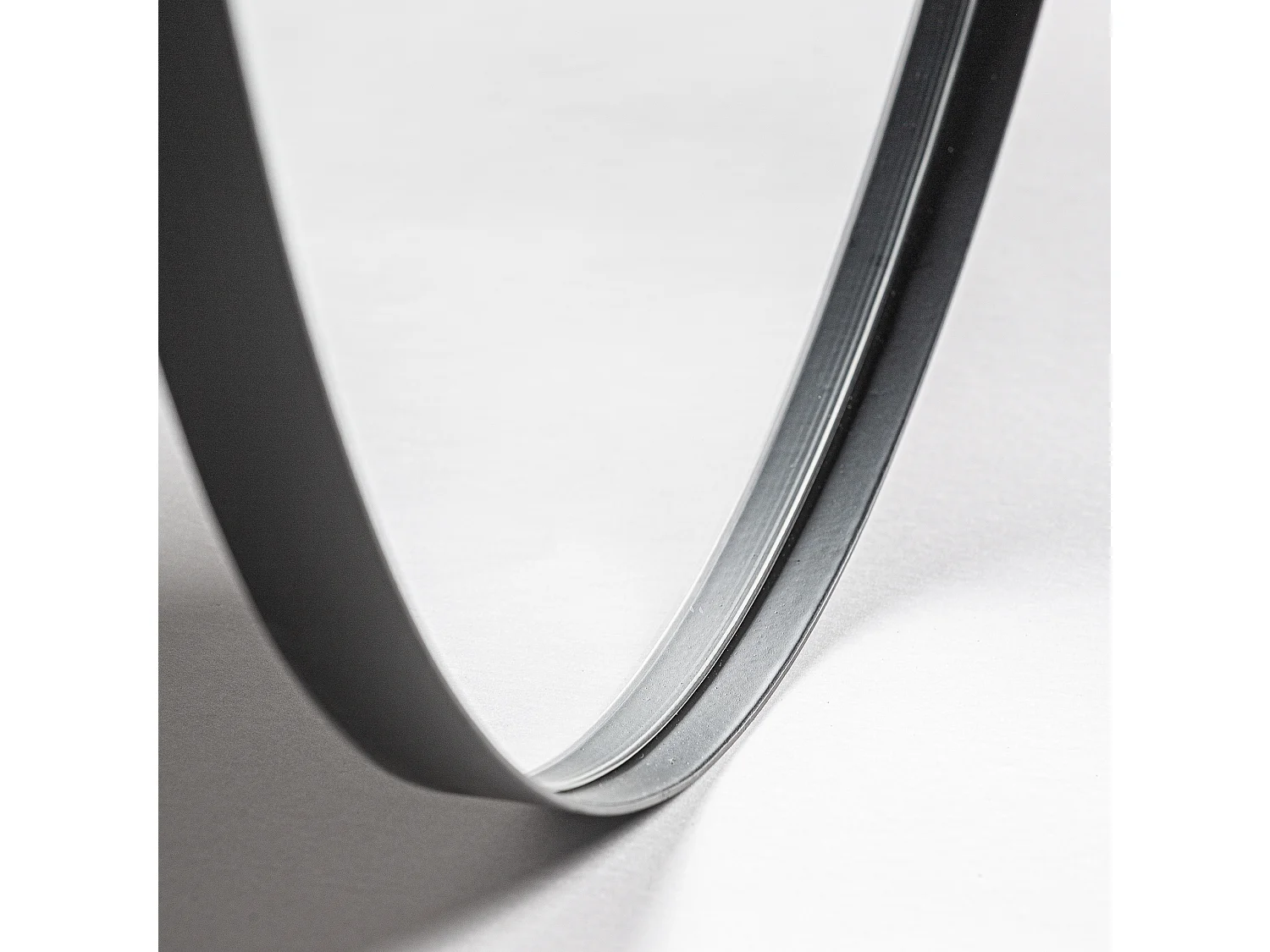 Miroir en fer noir 46x2x49 cm