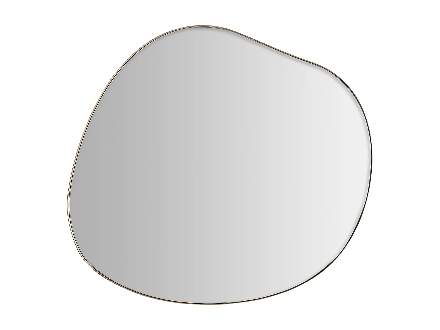 Miroir en fer doré 56x2x59 cm