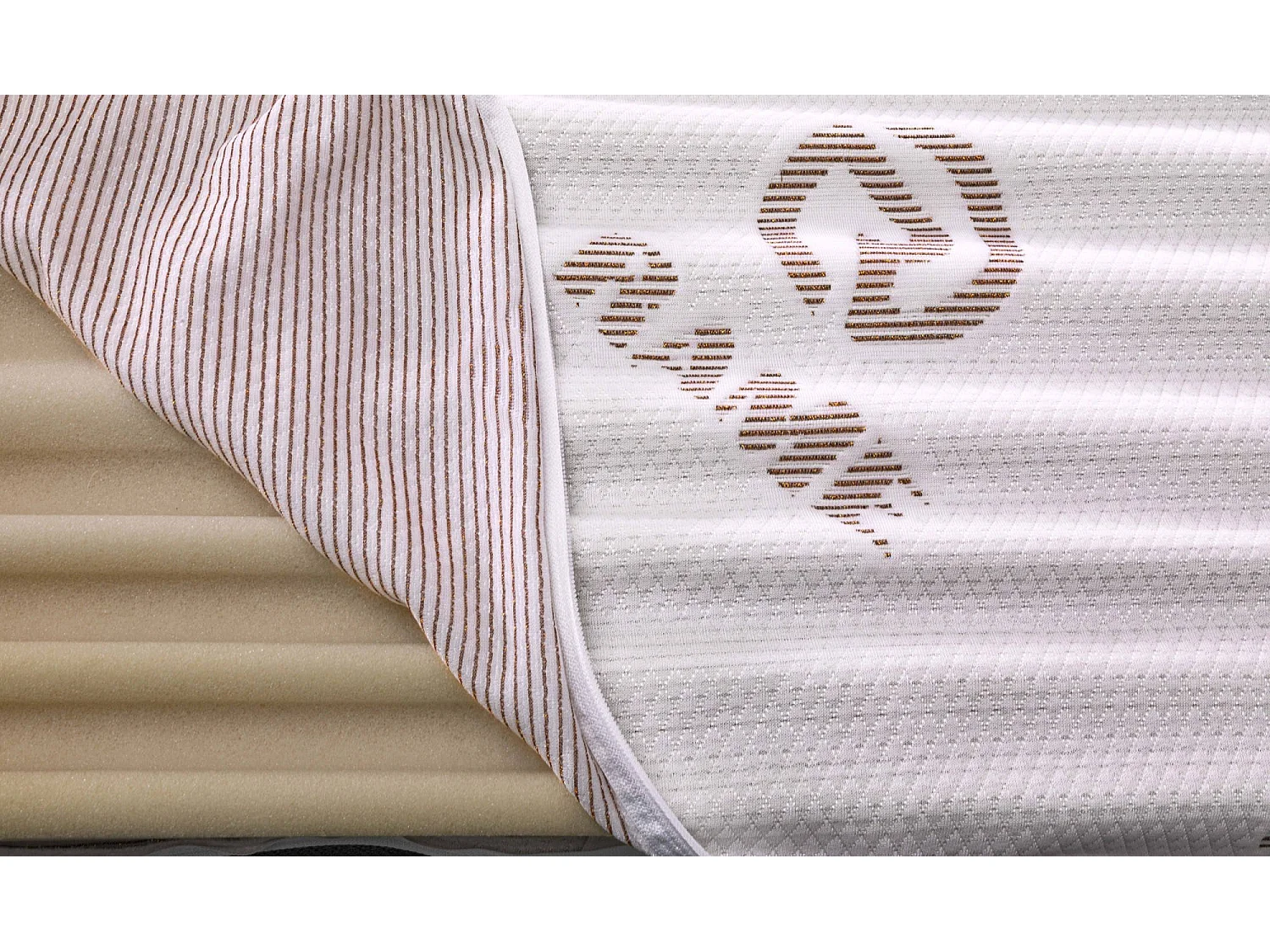 Topper matrimoniale in memory foam bianco 80x200 cm