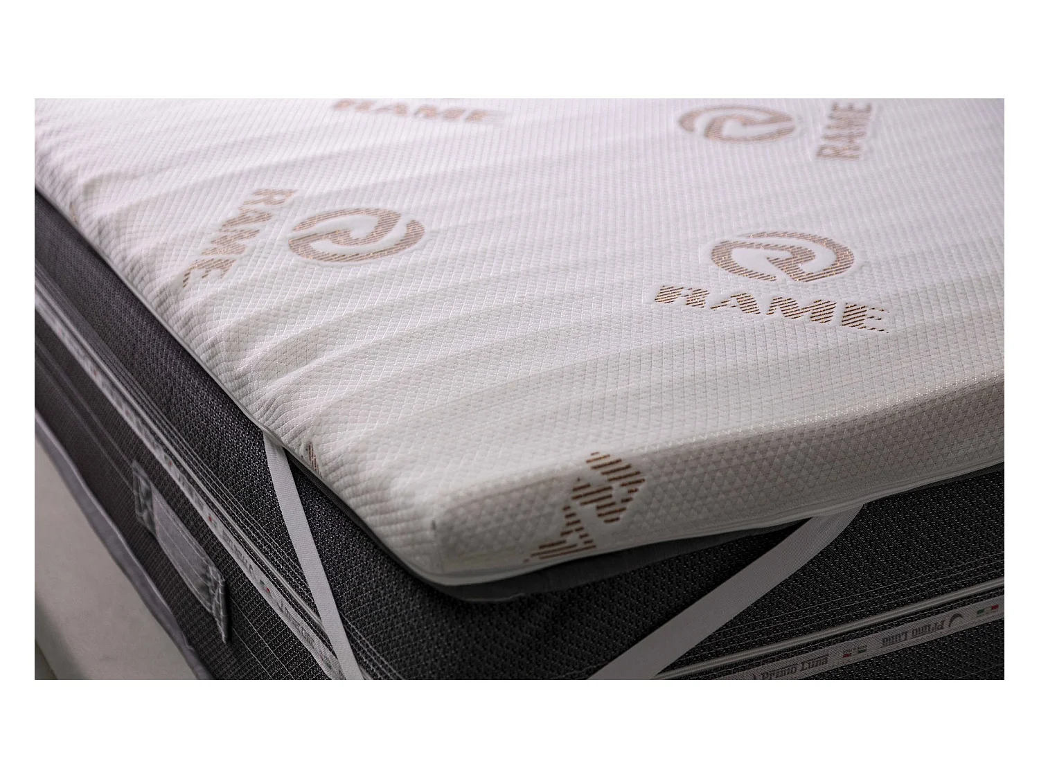 Lucilla dubbele topper, Topper vernieuwt matras met afneembare hoes in Memory Foam en kopervezels, 100% Made in Italy, anti-mijt en hypoallergeen, 160x200h5 cm