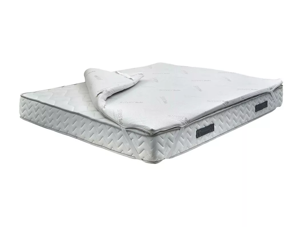 Kauf Unique Schütze-Doppelauflage, Matratze mit Kissenset, Memory Foam-Auflage, hypoallergene und atmungsaktive Auflage, 100 % Made in Italy, 160 x 190 x 5 cm