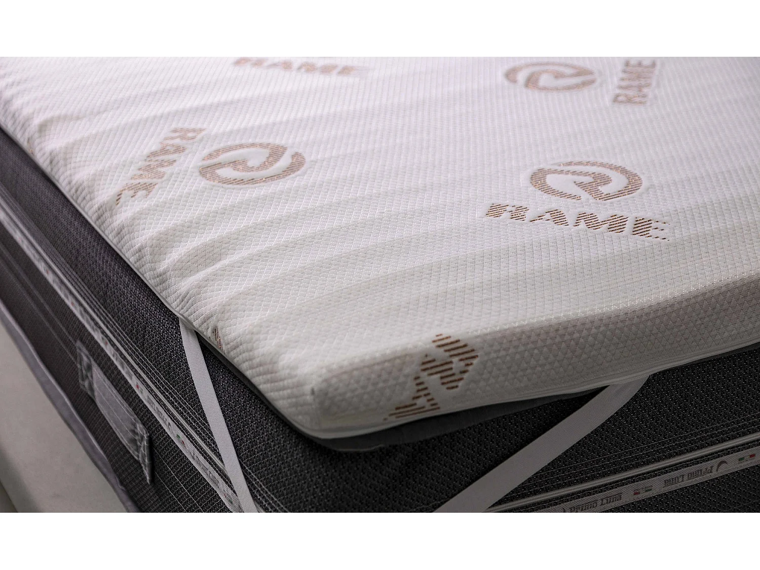 Topper matrimoniale Lucilla, Topper rinnova materasso sfoderabile in Memory Foam e fibre di Rame, 100% Made in Italy, Anti acaro e Anallergico, Cm 160x190h5