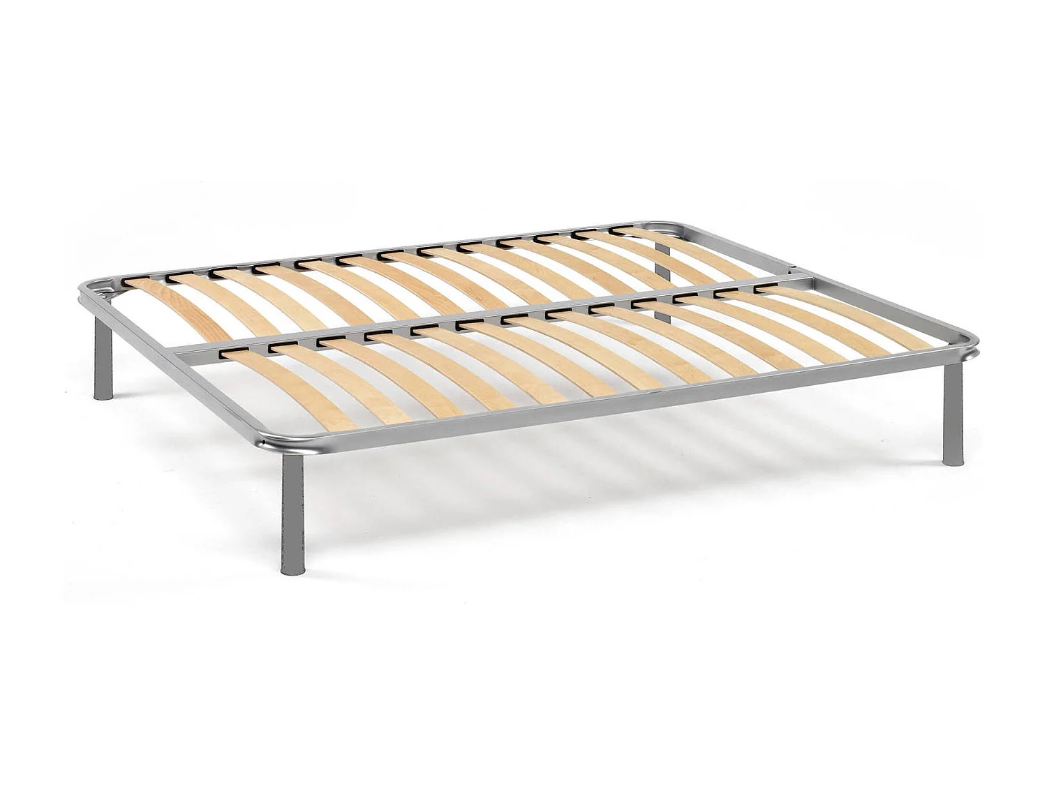 Sommier double Malvina, Sommier orthopédique en contreplaqué de bouleau avec 13 lattes, 100% Made in Italy, 140x200h 34 cm