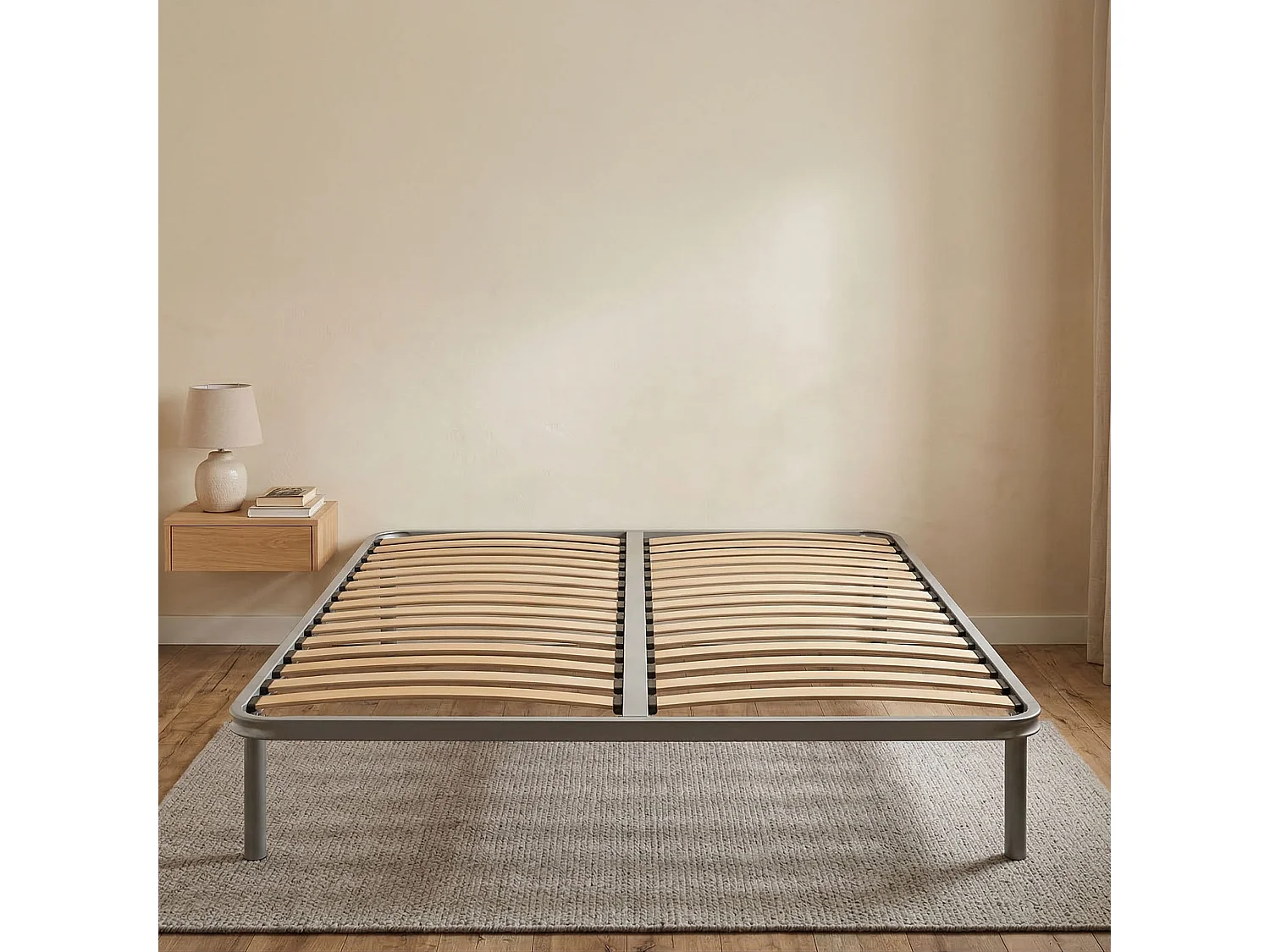 Sommier double Malvina, Sommier orthopédique en contreplaqué de bouleau avec 13 lattes, 100% Made in Italy, 180x200h 34 cm