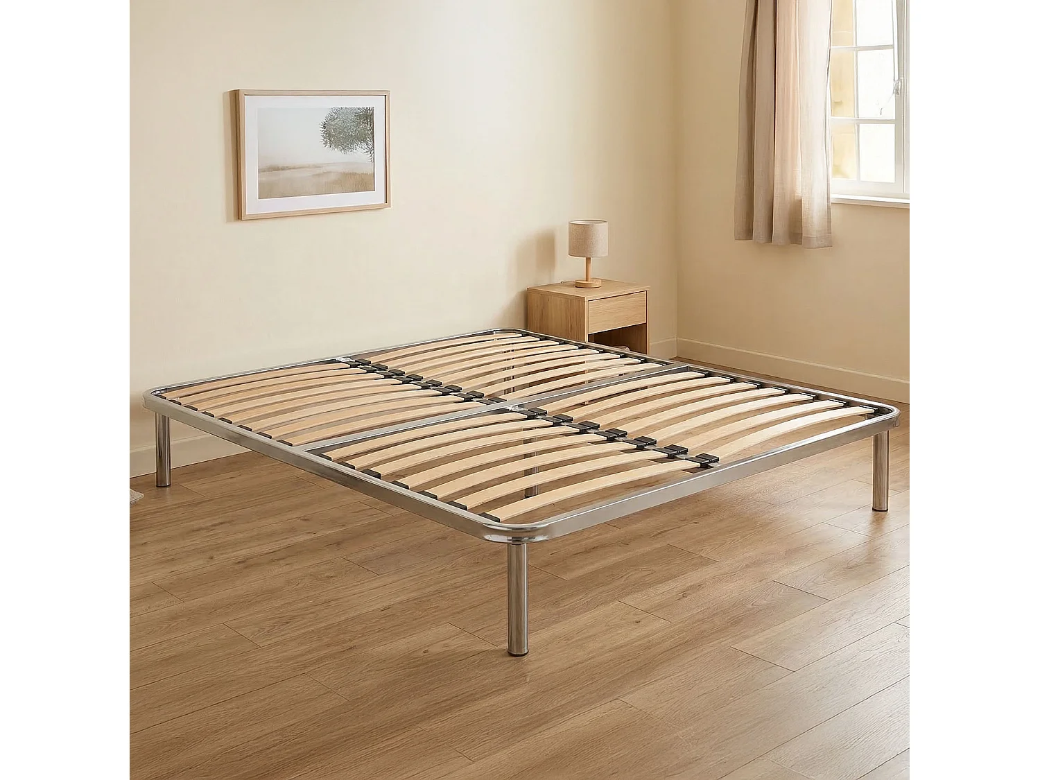 Talamo Italia Bednet Amina 190x120 cm Grijs, Max. Gewicht 90 kg, Poothoogte 31 cm, Gemaakt in Italië