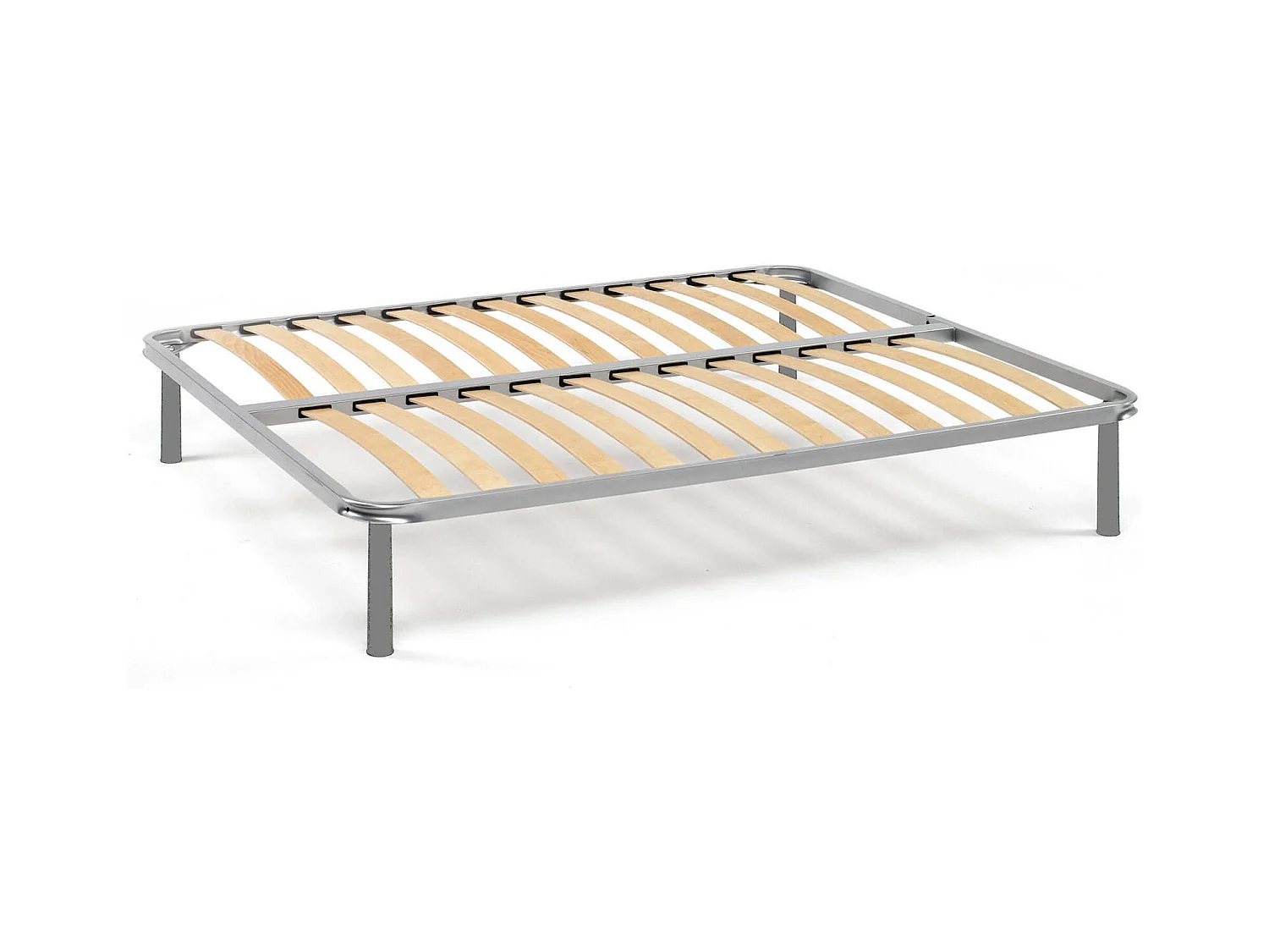 Sommier double Ambrosia, sommier orthopédique en contreplaqué de bouleau avec 13 lattes, 100% Made in Italy, 120x190h34 cm