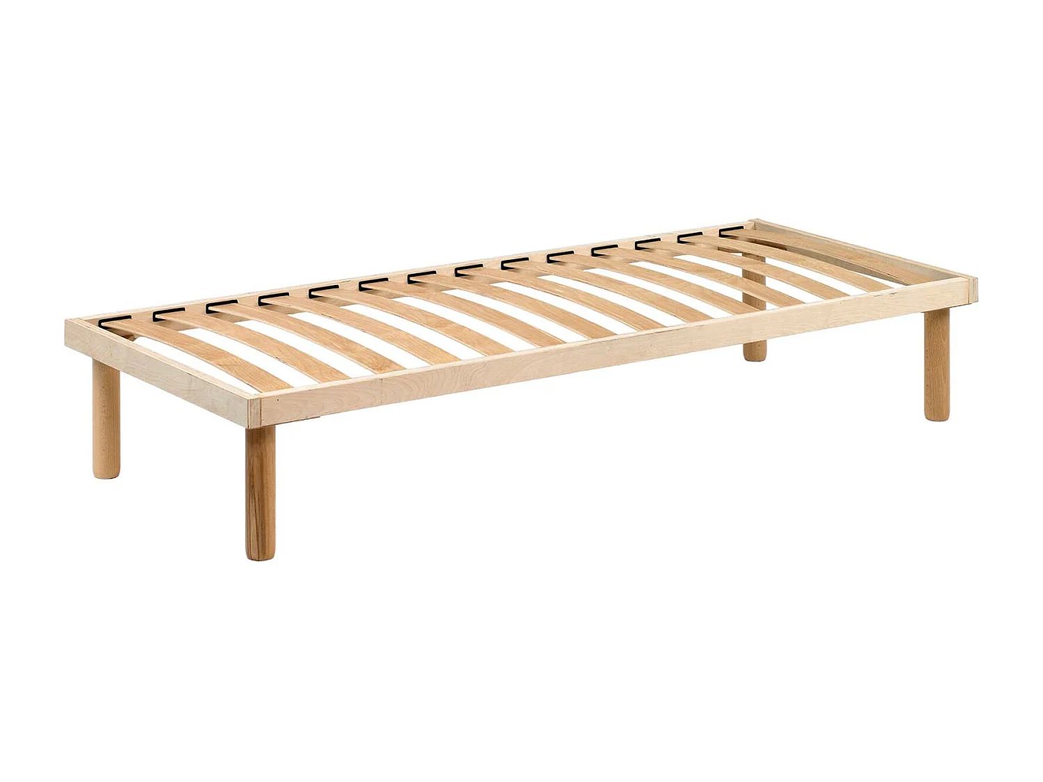 Einzelbettgestell Mariachiara, orthopädisches Untergestell mit Holzlatten, 100 % Made in Italy, 80 x 190 x 31 cm