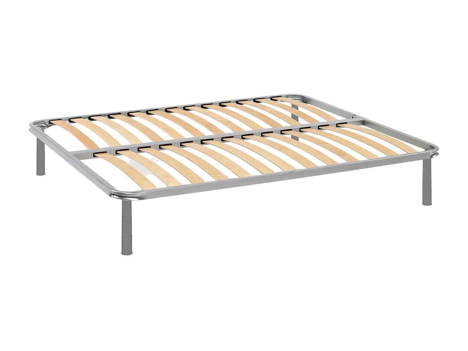 Sommier double Malvina, Sommier orthopédique en contreplaqué de bouleau avec 13 lattes, 100% Made in Italy, 160x200h 34 cm