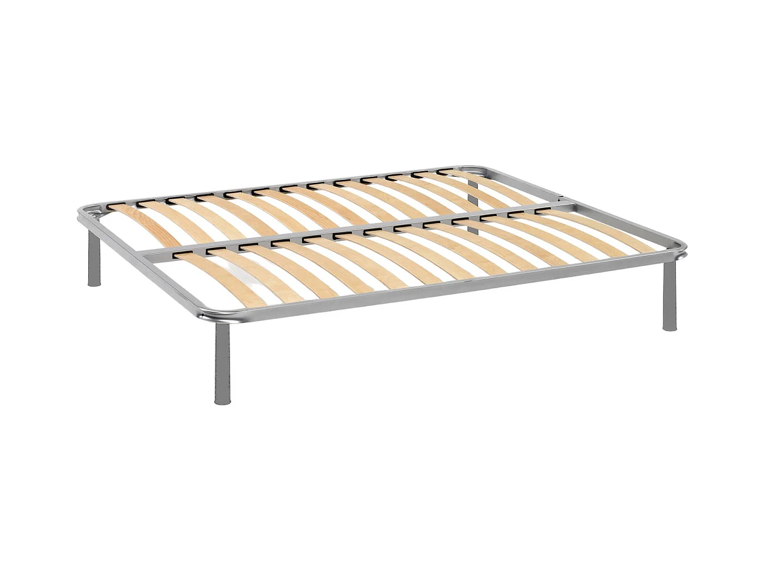 Sommier double Malvina, Sommier orthopédique en contreplaqué de bouleau avec 13 lattes, 100% Made in Italy, 160x190h 34 cm