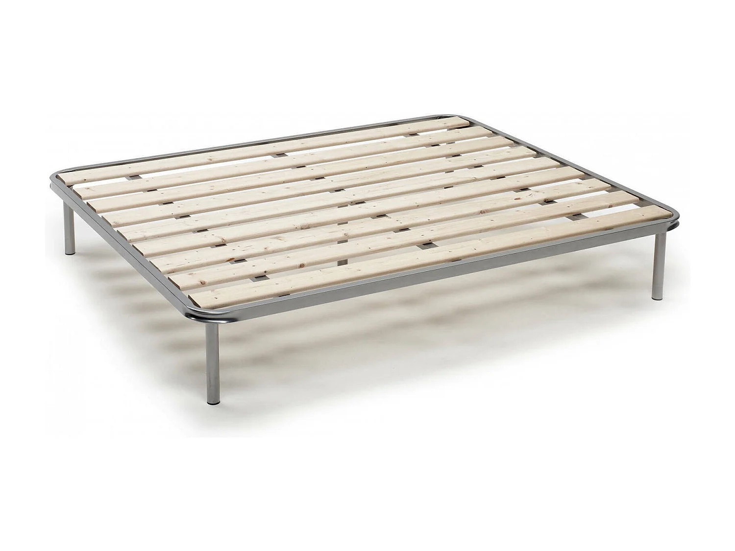 Sommier double Anastasia, Sommier orthopédique à lattes rabotées, 100% Made in Italy, 120x190h31 cm