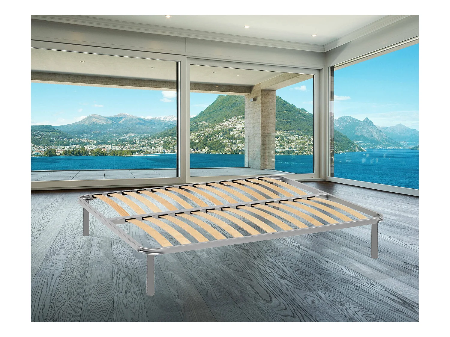 Margaret dubbele bedbodem, Orthopedische lattenbodem, 100% Made in Italy, 160x190h 31 cm