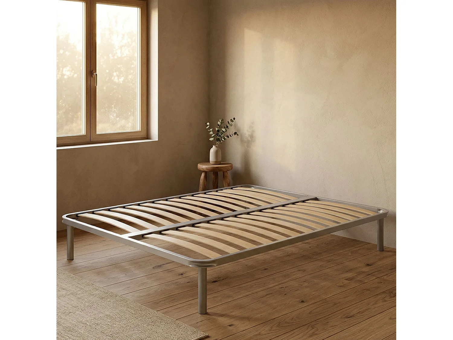 Rete letto matrimoniale Margaret, Rete ortopedica a doghe, 100% Made in Italy, Cm 160x190h 31