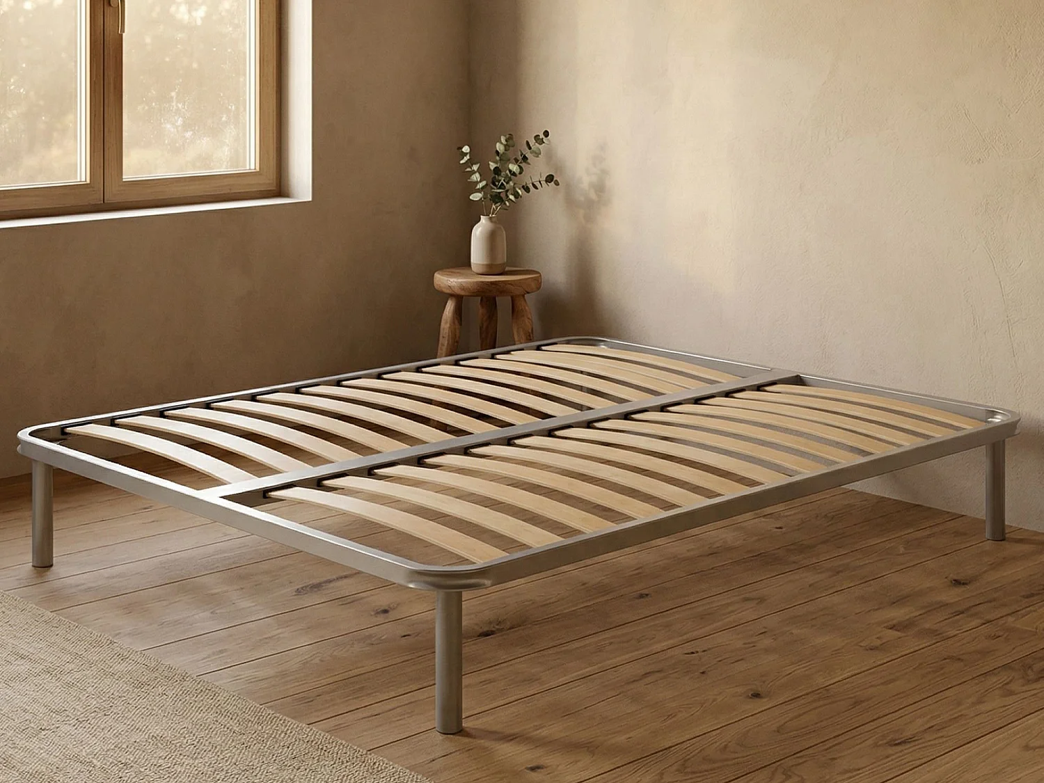 Sommier double Margaret, Sommier à lattes orthopédique, 100% Made in Italy, 160x190h 31 cm