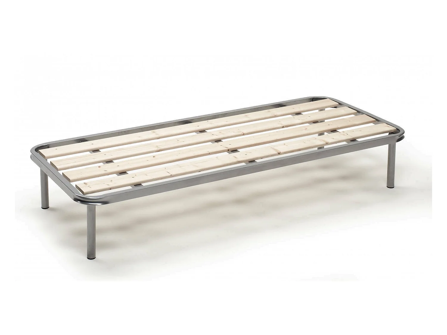 Mariaelena eenpersoonsbedbodem, Orthopedische basis met geschaafde latten, 100% Made in Italy, 80x190h 31 cm