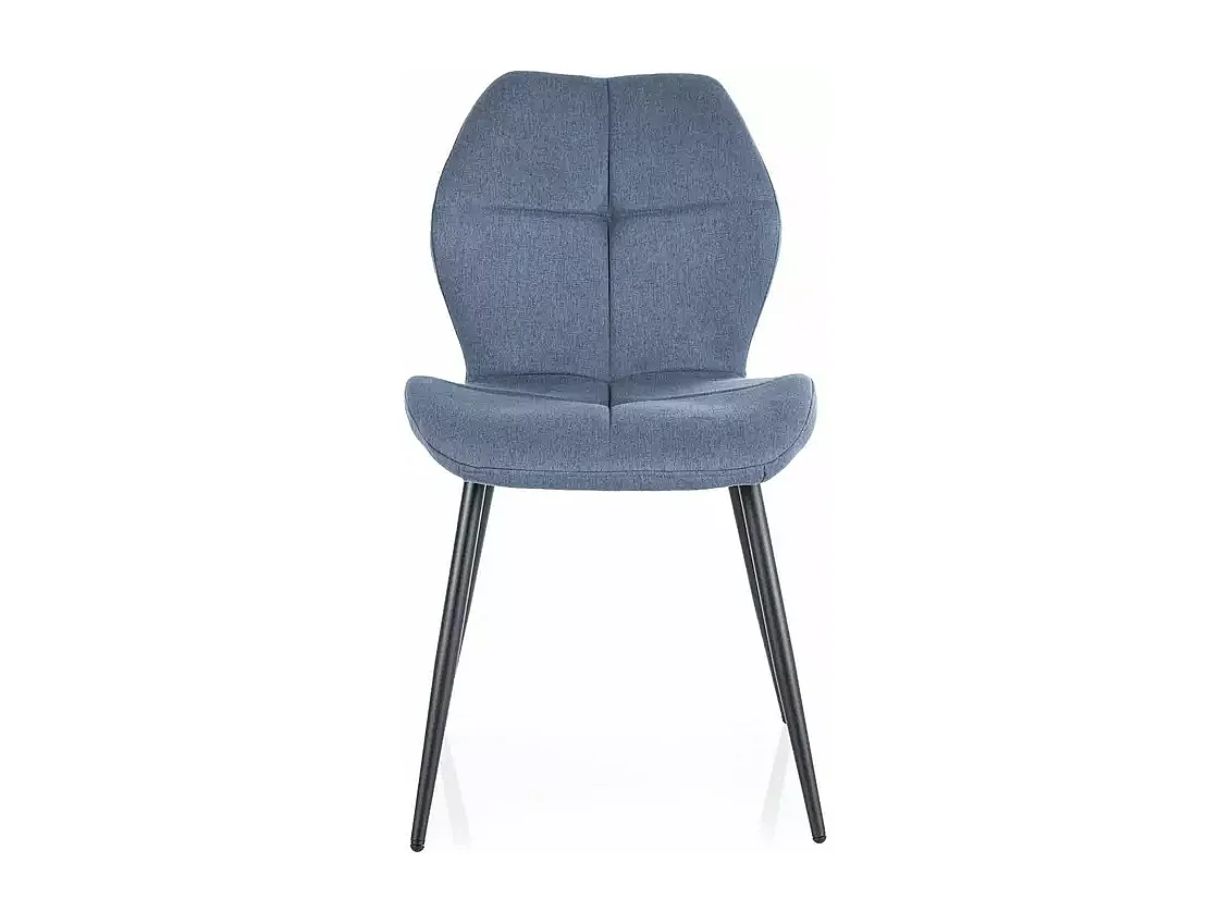 Chaise Frank/Tissu/Bleu