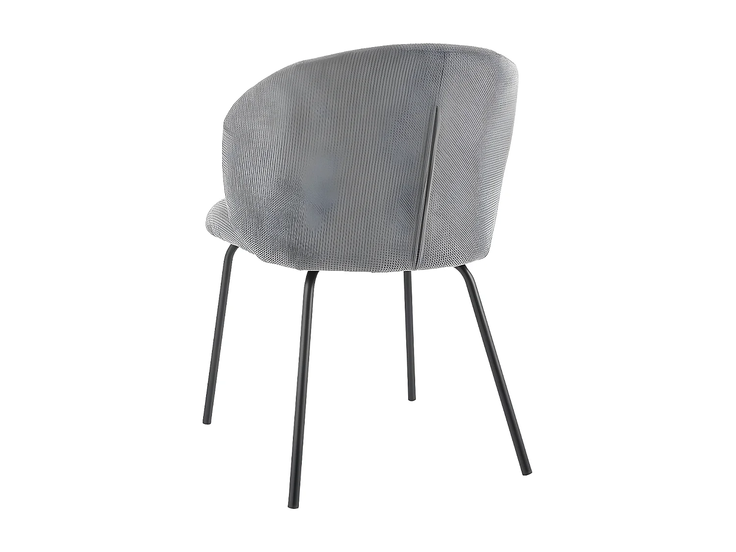 Sedia Kevin/Tessuto/Grigio