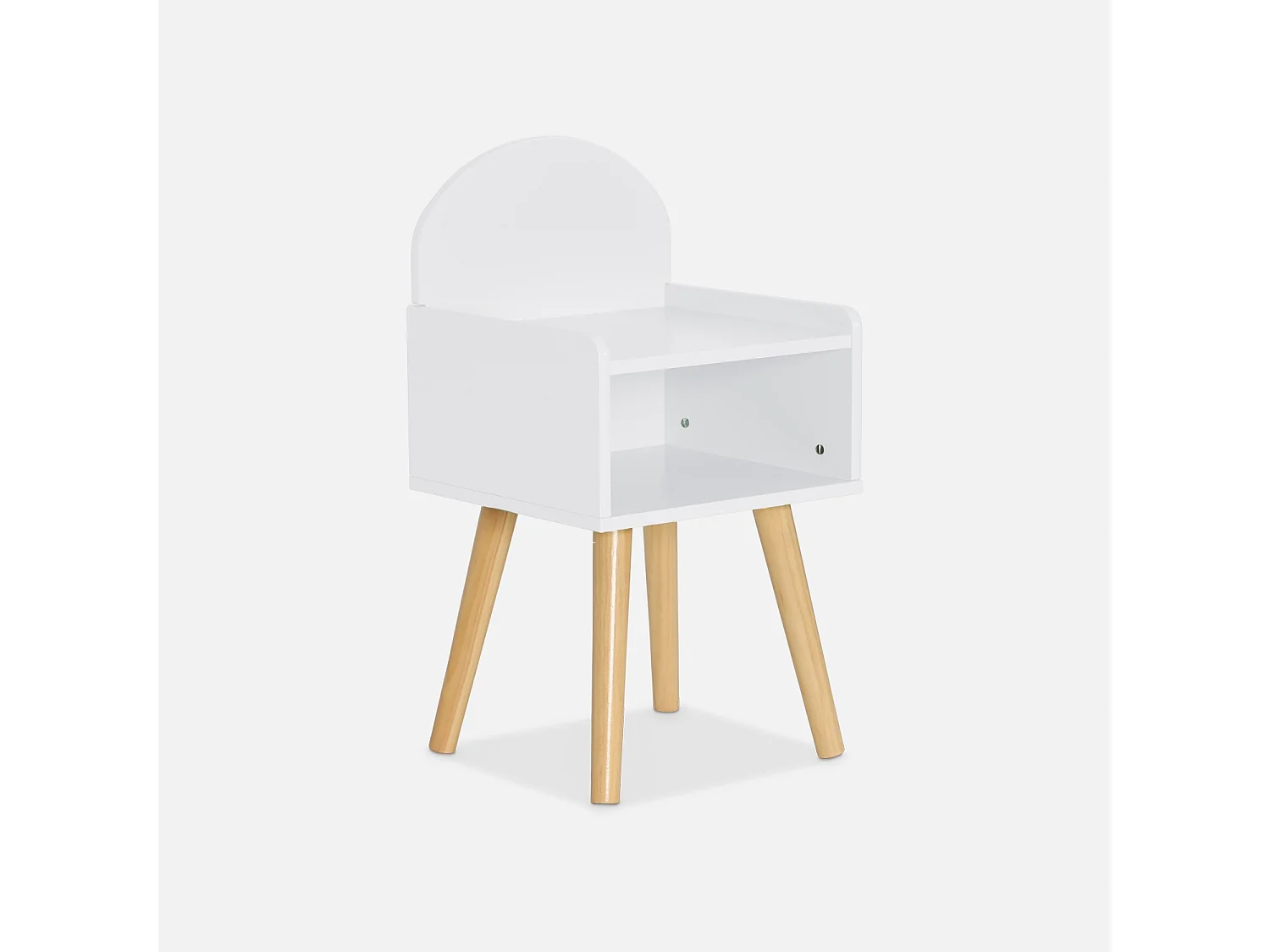 Comodino per bambini, bianco
