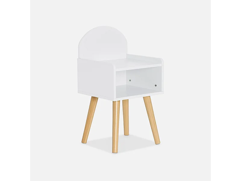 Comodino per bambini, bianco