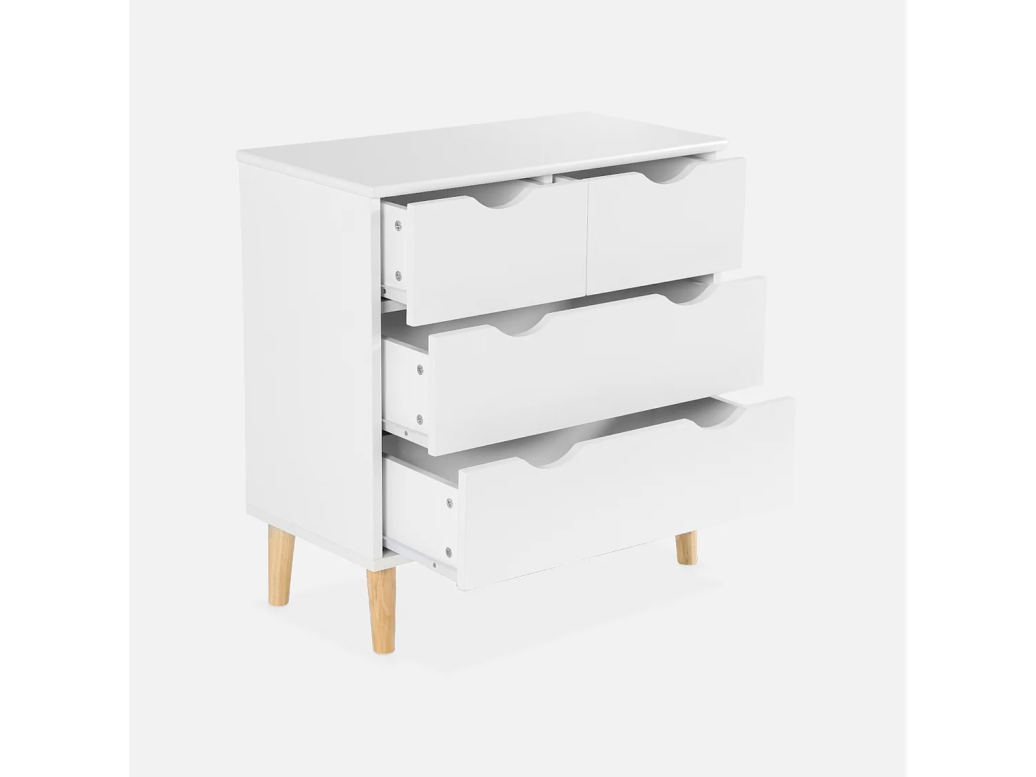 Commode pour enfant. 4 tiroirs. pieds en pin