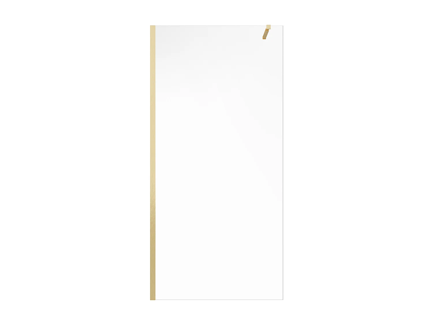 Walk-in duschvägg - Guld - 6 mm glas - 120x200 cm - DAREN