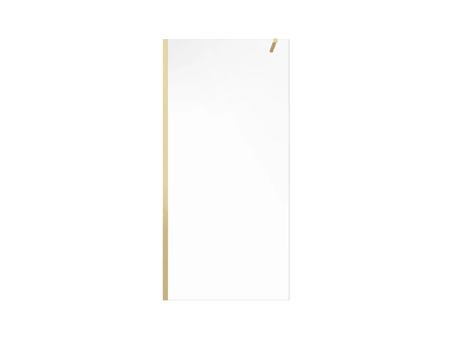Mampara de ducha estilo italiano - Dorado - 140x200 cm - DAREN