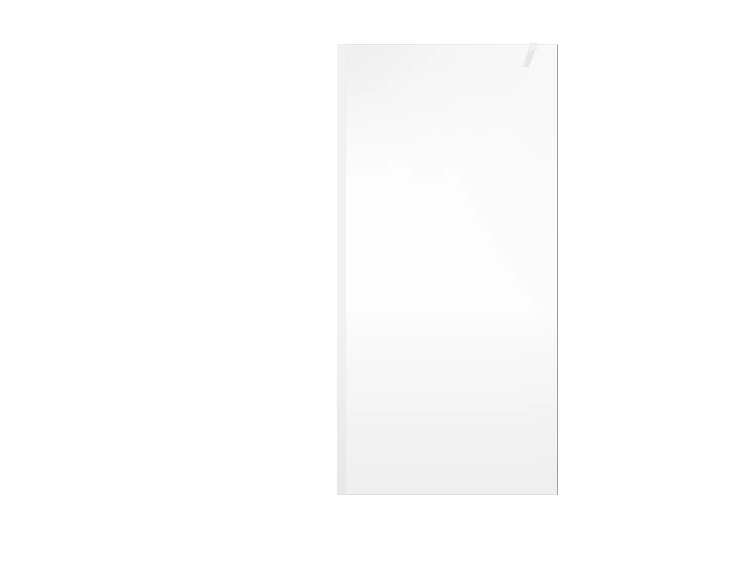 Paroi de douche à l'italienne - Blanc mat - Verre 6 mm - 120x200 cm - DAREN