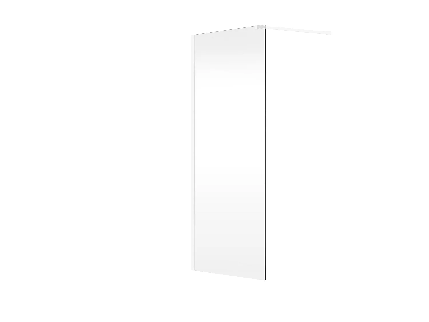 Ścianka prysznicowa do kabiny walk-in - Biały mat - 120 x 200 cm - DAREN