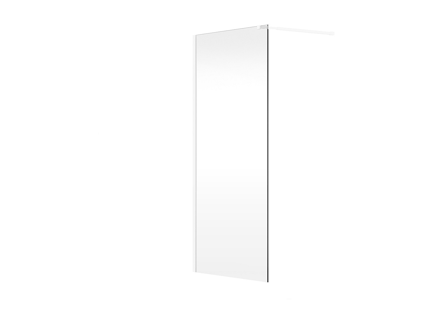 Duschtrennwand Seitenwand italienische Dusche - 120 x 200 cm - Weiß matt - günstig online kaufen