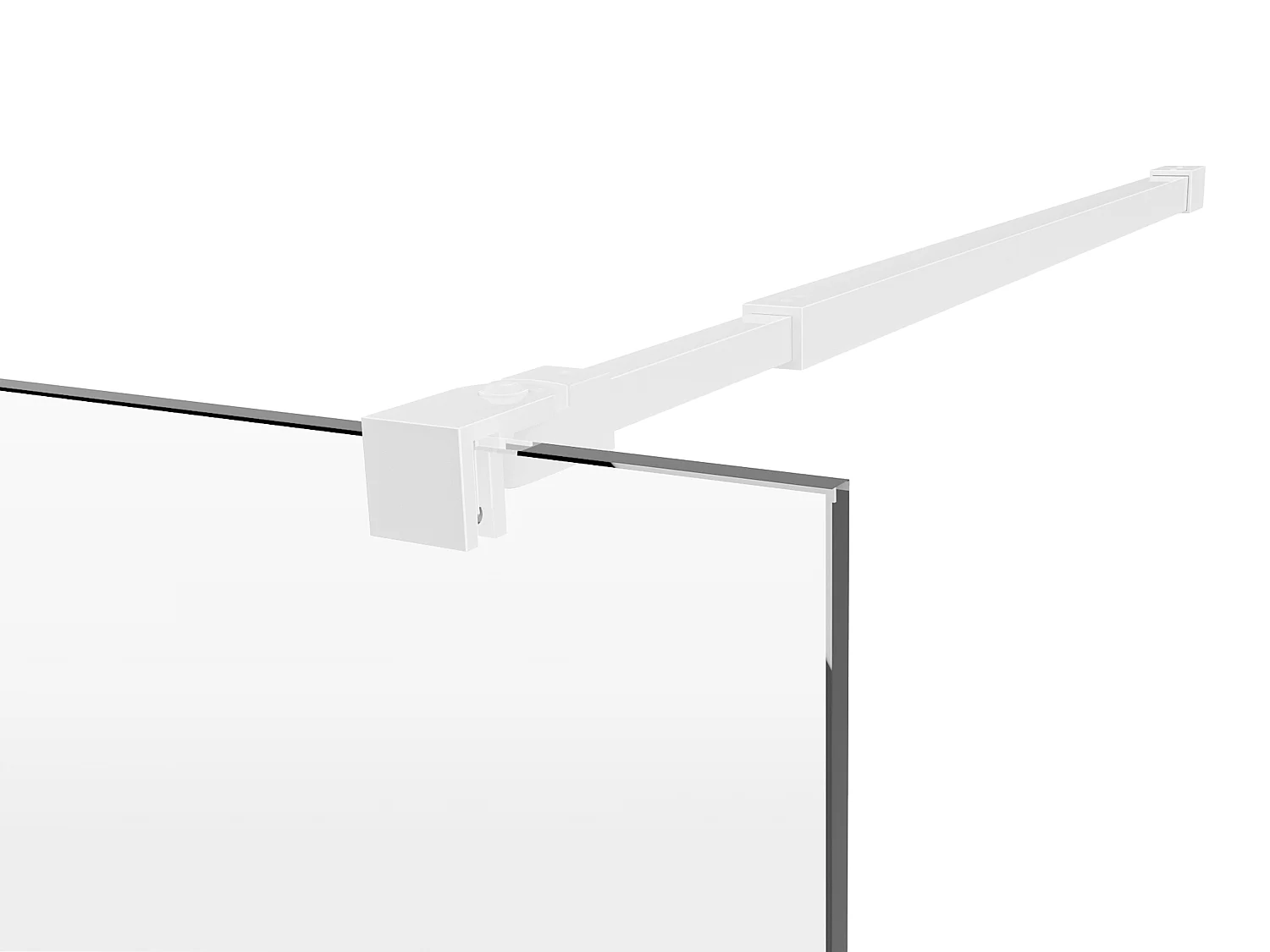 Parete per doccia walk-in Bianco opaco 120 x 200 cm  - DAREN