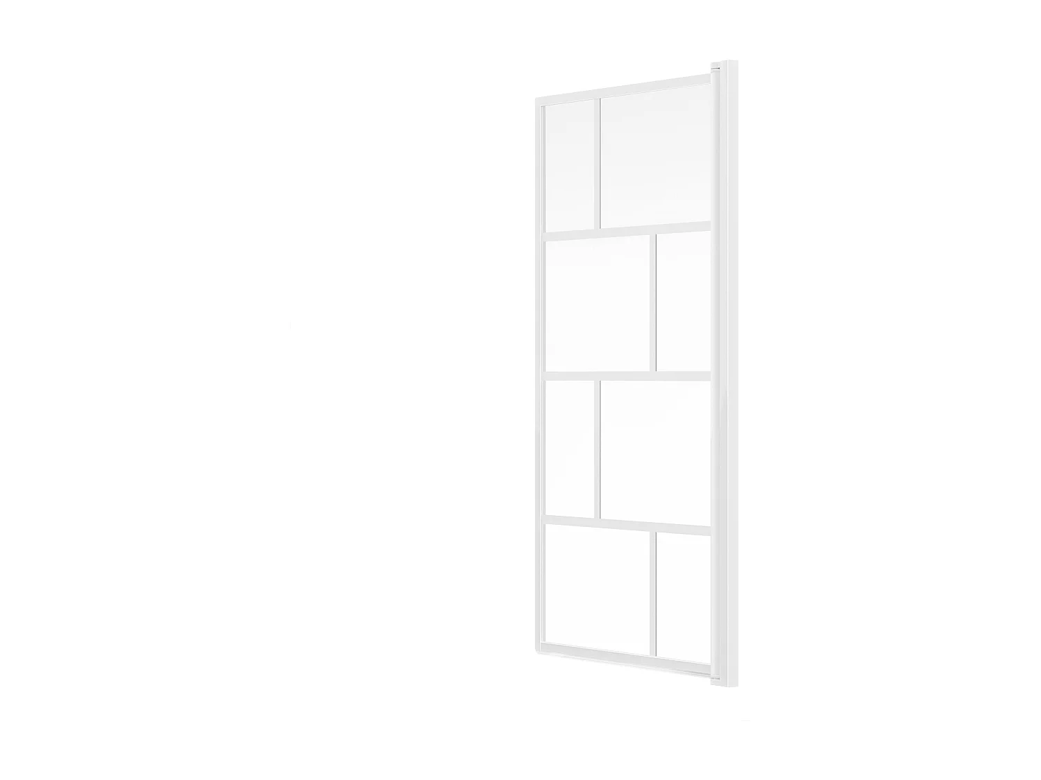 Pare baignoire pivotant - 70 x 140 cm - Blanc mat - Verre - RIVANON