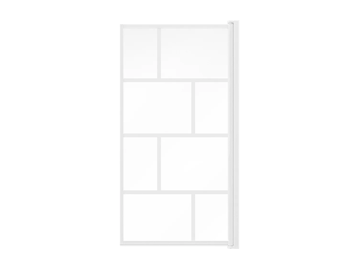 Pare baignoire pivotant - 70 x 140 cm - Blanc mat - Verre - RIVANON