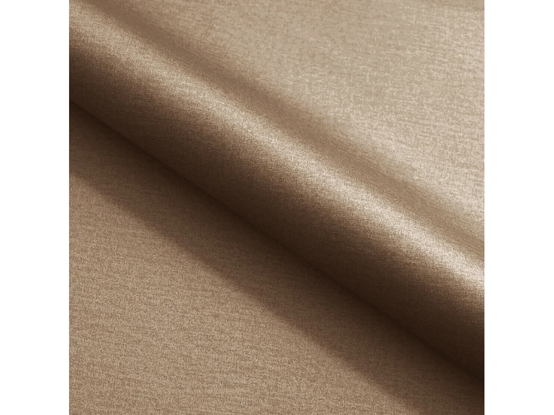 Canapé d'angle ELMA Beige en velours avec fonction de couchage