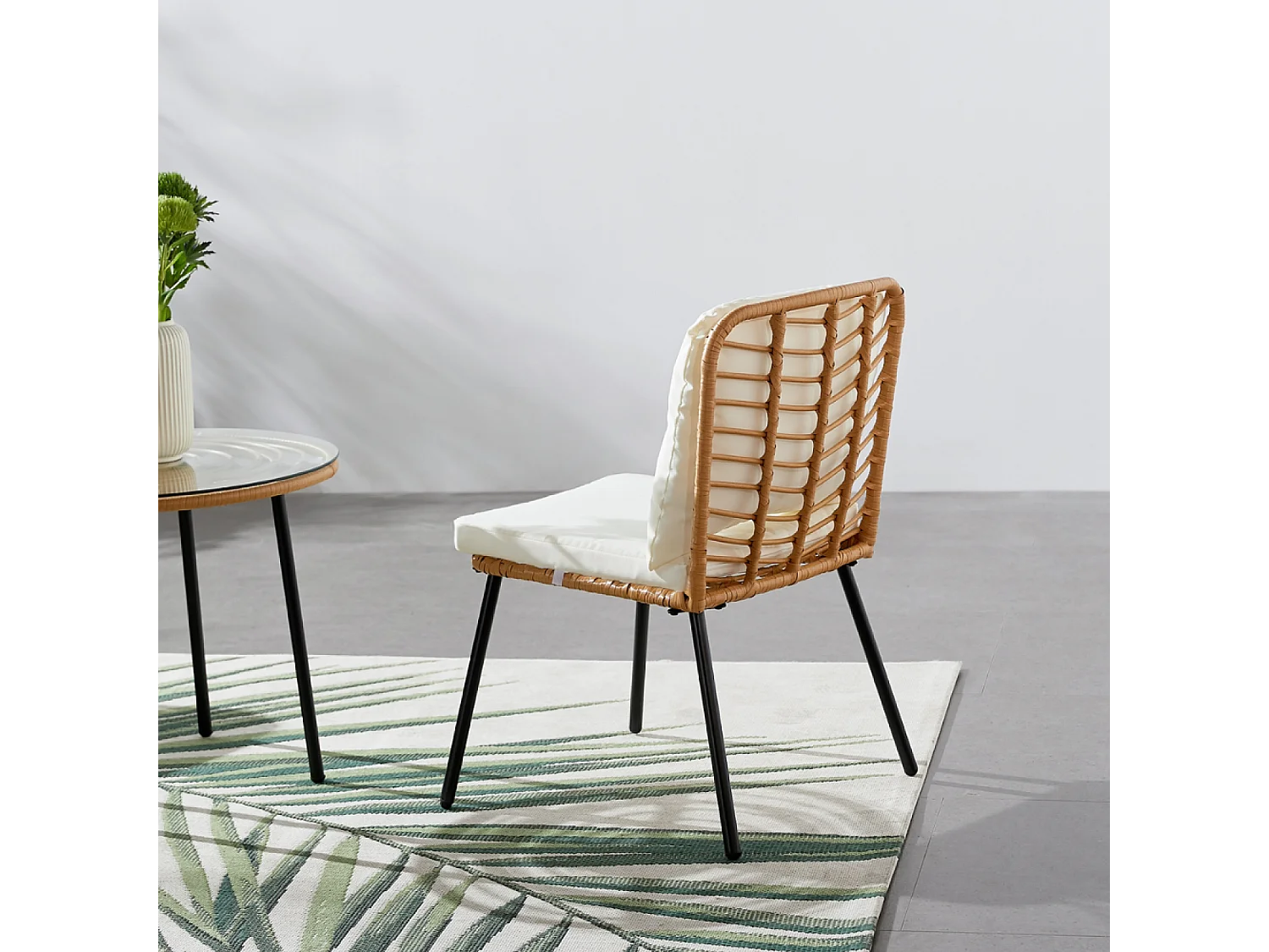 Salon de jardin bas 2 chaises + 1 table CADIX