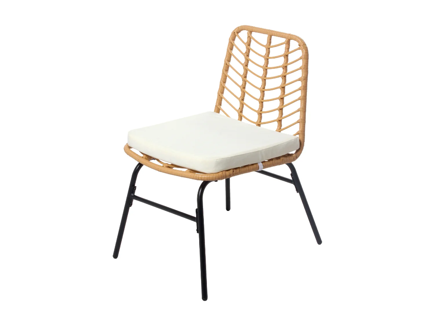 Salon de jardin 2 places effet rotin TOLEDE