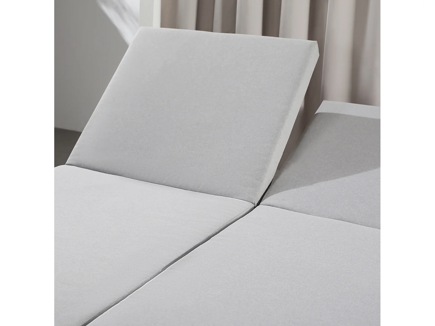 Lit de jardin 2 places gris CORDOUE