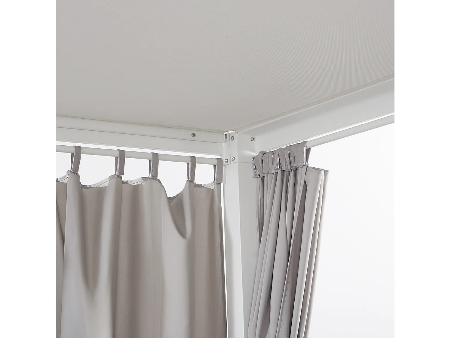 Lit de jardin 2 places gris CORDOUE